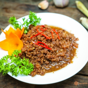 thịt chưng mắm tép