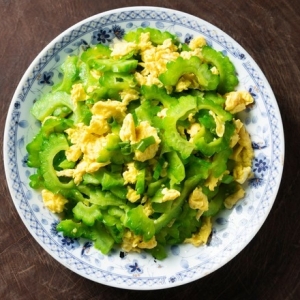 khổ qua xào trứng